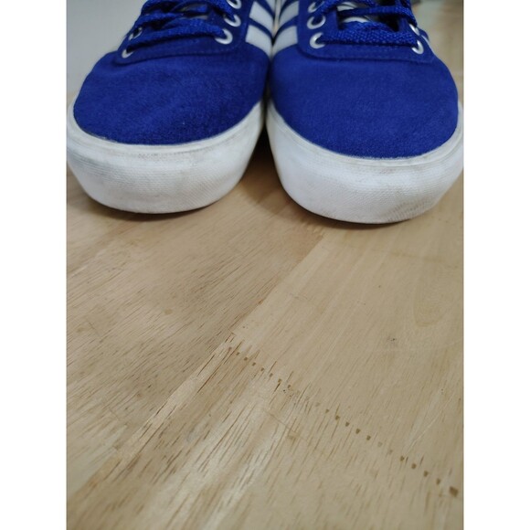 Adidas Low Top Lace Up Skate Board Shoes Navy w White Stripe Size 7.5 #029005 main image 4